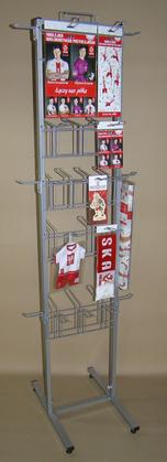 Double-sided stand with double hooks